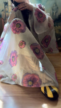 Load image into Gallery viewer, Authentic 1960’s Vintage Poppy Print Angel Sleeve Hostess Dress by Alfred Shaheen
