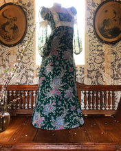 Load image into Gallery viewer, 1970’s Vintage Scrolling Garden Floral Maxi Dress
