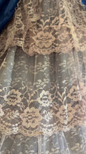 Load image into Gallery viewer, Hand Dyed 1980’s Vintage Satin and Lace Gown by ZumZum
