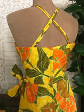 Load image into Gallery viewer, Authentic 1950’s 1960’s vintage batik sarong pinup dress by Sun Fashions of Hawaii
