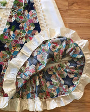 Load image into Gallery viewer, Authentic 1960’s vintage patchwork print Black Label Gunne Sax maxi dress
