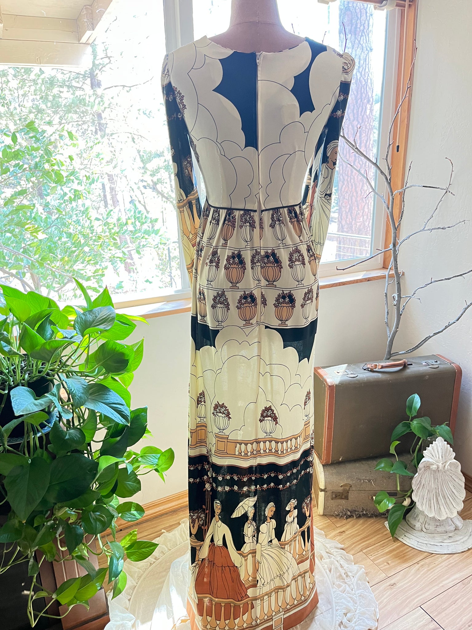 Incredible 1970's Vintage Victorian Tea Party Print Dress by This Is Y Strange Vintage Incredible 1970's Vintage Victorian Tea Party Print Dress by This Is Y Strange Vintage