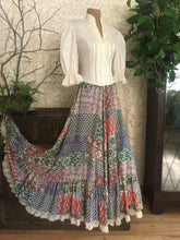 Load image into Gallery viewer, 1970’s Vintage Indian Block Print Maxi Skirt by Tattoo
