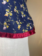 Load image into Gallery viewer, Amazing 1970’s Vintage Gunne Sax Grape Calico Peplum Sundress
