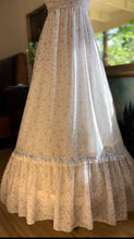 Load image into Gallery viewer, Summer 1970&#39;s vintage smocked floral Candi Jones maxi sundress
