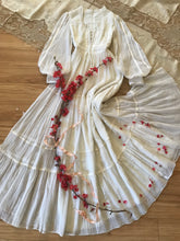 Load image into Gallery viewer, Authentic 1970&#39;s vintage White Crepe Voile Gunne Sax maxi dress
