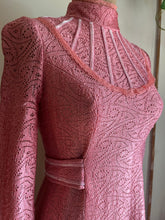 Load image into Gallery viewer, 1970’s Vintage Rose Pink Lace by Young Innocent
