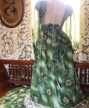 Load image into Gallery viewer, 1970’s Vintage moss green Candi Jones maxi dress
