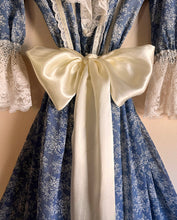 Load image into Gallery viewer, Authentic 1970’s Vintage Stormy Blue Floral Voile Gunne Sax maxi dress
