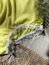 Load image into Gallery viewer, Darling 1960’s vintage Daffodil Yellow Nylon and Lace Granny Panties
