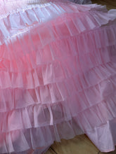 Load image into Gallery viewer, 1970’s Vintage Pink Chiffon Ruffle Gown
