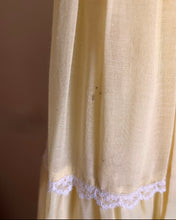 Load image into Gallery viewer, Beautiful 1970&#39;s vintage butter yellow voile Gunne Sax maxi sundress
