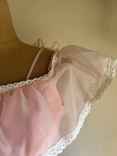 Load image into Gallery viewer, 1970’s Vintage Pink Chiffon Ruffle Gown
