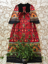 Load image into Gallery viewer, Authentic 1970’s vintage paisley print dress
