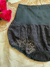 Load image into Gallery viewer, 1960&#39;s Vintage Olga Pretty Partner Black Lace Bubble Girdle Panty
