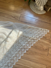 Load image into Gallery viewer, Handmade vintage Ivory Chiffon and Lace Capelet
