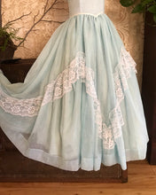 Load image into Gallery viewer, Authentic 1980&#39;s vintage robins egg blue Gunne Sax gown
