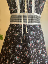 Load image into Gallery viewer, Authentic 1970’s Vintage Black Calico Gunne Sax Sundress
