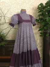 Load image into Gallery viewer, Regal purple 1960’s vintage dress by Laura Ashley

