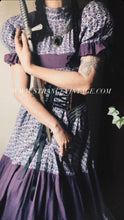 Load image into Gallery viewer, Regal purple 1960’s vintage dress by Laura Ashley
