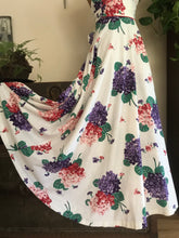 Load image into Gallery viewer, 1970’s vintage Sweet Peas and Cherries sundress by Jody T
