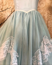 Load image into Gallery viewer, Authentic 1980&#39;s vintage robins egg blue Gunne Sax gown
