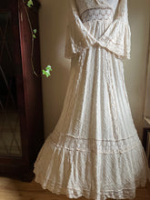 Load image into Gallery viewer, Beautiful 1970&#39;s vintage Mexican bridal dress
