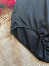 Load image into Gallery viewer, Authentic 1960’s vintage Kayser Black Nylon Pillow Tab Granny Panties

