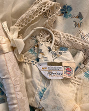 Load image into Gallery viewer, Authentic 1970’s vintage carnation watercolor calico J.C. Penney maxi sundress
