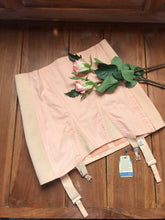 Load image into Gallery viewer, Authentic 1940’s Vintage deadstock Peach Cotton Gossard girdle
