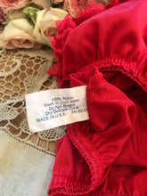 Load image into Gallery viewer, Authentic 1970’s vintage red ruffle panties by Fantasia
