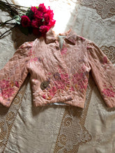 Load image into Gallery viewer, 1940’s Vintage Quilted Satin Bed Jacket
