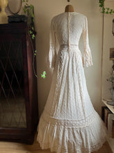 Load image into Gallery viewer, Beautiful 1970&#39;s vintage Mexican bridal dress
