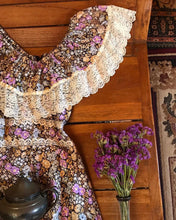 Load image into Gallery viewer, Authentic 1970’s vintage floral calico dress by Montgomery Ward
