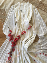 Load image into Gallery viewer, Authentic 1970&#39;s vintage White Crepe Voile Gunne Sax maxi dress
