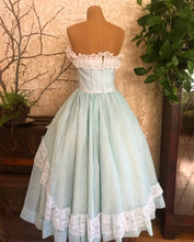 Load image into Gallery viewer, Authentic 1980&#39;s vintage robins egg blue Gunne Sax gown
