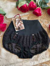 Load image into Gallery viewer, 1960&#39;s Vintage Olga Pretty Partner Black Lace Bubble Girdle Panty
