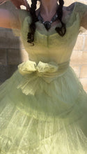 Load image into Gallery viewer, Gorgeous 1950’s vintage Celery green tulle gown
