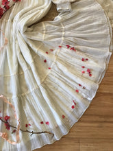 Load image into Gallery viewer, Authentic 1970&#39;s vintage White Crepe Voile Gunne Sax maxi dress

