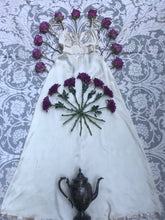 Load image into Gallery viewer, Authentic 1970&#39;s vintage Ivory Satin Halter Gunne Sax maxi sundress
