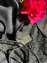 Load image into Gallery viewer, Authentic 1970’s vintage black nightgown by Lucie Ann for Claire Sandra
