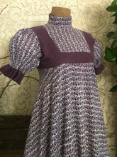 Load image into Gallery viewer, Regal purple 1960’s vintage dress by Laura Ashley
