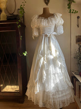 Load image into Gallery viewer, 1980’s Vintage White Satin Gown by Zum Zum
