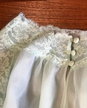 Load image into Gallery viewer, 1960’s Vintage mint green chiffon Vanity Fair peignoir nightgown and robe set
