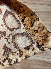 Load image into Gallery viewer, Fantastic 1960’s Vintage Snakeskin Satin Hostess Gown by Fifth Avenue Robes
