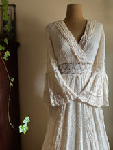 Load image into Gallery viewer, Beautiful 1970&#39;s vintage Mexican bridal dress
