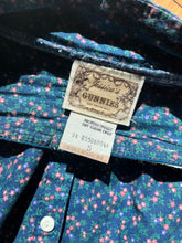 Load image into Gallery viewer, Authentic 1970’s vintage Teal Calico Gunne Sax Maxi skirt
