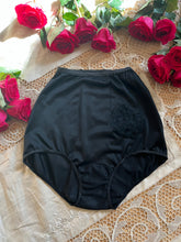 Load image into Gallery viewer, Authentic 1960’s vintage Kayser Black Nylon Pillow Tab Granny Panties
