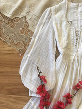 Load image into Gallery viewer, Authentic 1970&#39;s vintage White Crepe Voile Gunne Sax maxi dress
