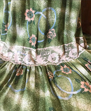 Load image into Gallery viewer, Sale~ 1970’s Vintage moss green Candi Jones maxi dress
